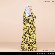 CHARLEY JUBAH PRINTED SABELLA [ READY STOCK ] TANPA GOSOK