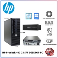 HP ProDesk 400 G3 Small Form (Sff) INTEL CORE i5 6TH GEN 3.2GHz PROCESSOR Windows 10PRO