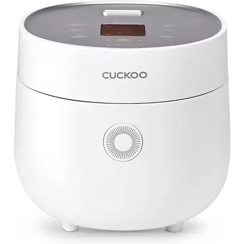 CUCKOO Rice Cooker 3 Cup Uncooked / 6 Cup Cooked, Modern Fuzzy Logic Rice Cooker Small with Delay Ti