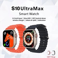 【Live wallpaper】 S10 Ultra MAX Smart Watch 2.2inch IP68 Waterproof Ultra Kertas dinding hidup  sport