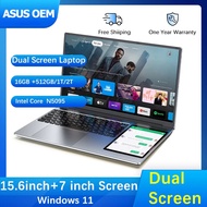 โน๊ตบุคเกมมิ่ง 2024 15.6 inch ASUS OEM IPS Four-sided Narrow Screen 7 inch IPS Touch screen Dual-scr