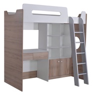 Chevy Single Loft Bed with Ladder. Optional Wardrobe, Bookcase and Study Table. Free Installation in
