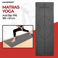 Taffsport Yoga Mat Anti Slip Yoga Carpet TPE 183x61cm - PROlite 60