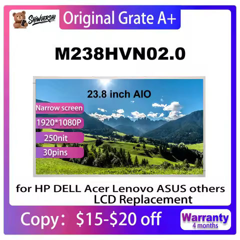 wholesale Original New A+ M238HVN02.0 23.8 inch IPS 30Pins FHD For HP Acer ASUS Dell Lenovo AIO LCD 
