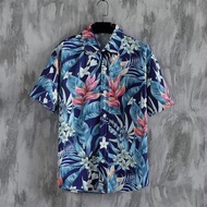 M-5XL Trend Casual Loose Plus Size Hawaiian Short Sleeve Shirt Men