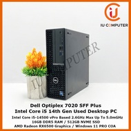 DELL OPTIPLEX 7020 SFF PLUS INTEL CORE I5-14500 VPRO 16GB RAM 512GB SSD USED DESKTOP PC