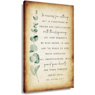 Philippians 4 6-7 Bible Verse Wall Art Be Anxious for Nothing Do Not Be Anxious Scripture Poster Chr