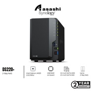 Synology DS220+ 2-Bay NAS - (Intel Celeron J4025 2.0/2.9Ghz, 2GB DDR4,2 x GbE)