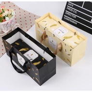 Mooncake Box With Paper Bag (Gold/Black) 50gm Mooncakes 月饼盒 + 纸袋