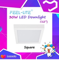 FEEL-LITE FL-MRC300 (Round ) / FL-MSC300 (Square) 30W-WH-6400K 12 LED Surface Downlight