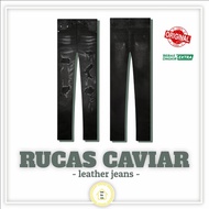 Rucas Season 8 Long - Celana Rucas Caviar Leather Jeans