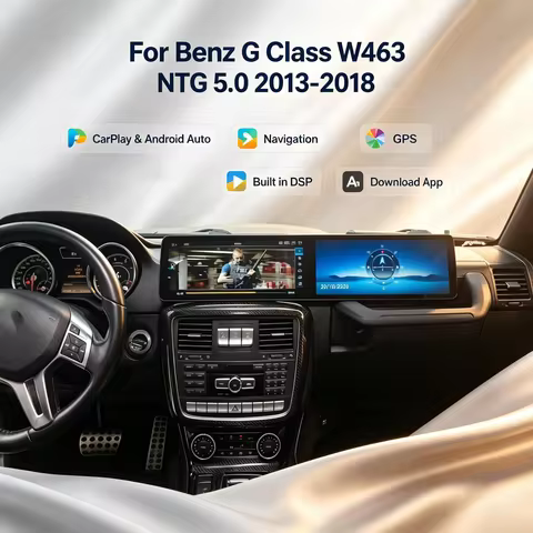 mz For Benz G Class W463 NTG5.0 2013-2018 CarPlay Auto Android Car Radio Dual 25.6" Screen Multimedi