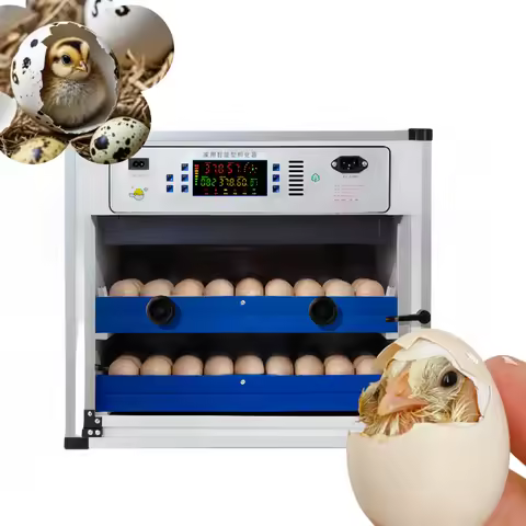 New Dual Power Solar Egg Incubator Hatcher 204 Egg Capacity for Chicken Duck Turkey Ostrich by New E