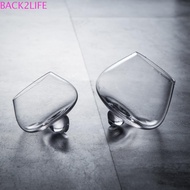 BACK2LIFE Irregular   Glass, Rotating Transparent Cognac Glasses Cup, Creative European Style Tumble