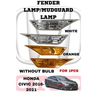 HONDA CIVIC FC TEA TBA FC1 FC6 FK4 FK7 FK8 2016-2021 FENDER LAMP COVER MUDGUARD LAMP *Ready Stock*