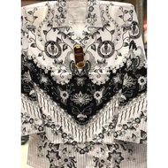 Baju PGRI Wanita FURING Hitam Putih Batik Guru