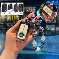 Key Cover Soft TPU Car Remote Fob Key Case Holder Sshell Keychain For Volkswagen s new Magotan B8 ca