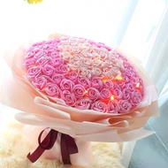99 stalk SOAP ROSE Valentine Bouquet Flower Bunga SABUN Anniversary Birthday Valentine Convo Mother 