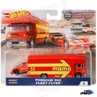 Hot Wheels Premium 2018 Car Culture Team Transport - Porsche 962 & Fleet Flyer (MOMO)