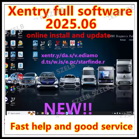 Newest xentry 2025.06 full software for MB STAR sd C6/ openport 2025.06 xentry DAS online install up