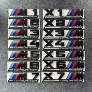 Suitable for BMW Logo Decorative Sticker Modified M4M5X1X3X5 Thunder Version M3 Logo Black Samurai C