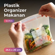 Ziplock Food Organizer Plastic Bags 26.5x29cm 10 PCS - ZW-58