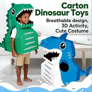 Cartoon Dinosaur Baju Toys Cute Carton Kids 3D Activity Costume Cardboard