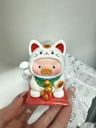 換粉紅色lulu豬招財貓 lulu豬招財系列