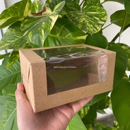 4x6x3 Inch Kraft Cake Box with Window