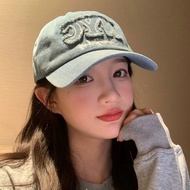 Nyc embroidered cotton denim fashion baseball cap, for men and women BA7