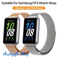 For Galaxy Fit 3 - Steel Milanese Strap For Samsung Galaxy Fit 3