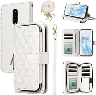 Furiet Argyle Wallet Case for OnePlus 8 OnePlus8 5G UW Tmobile with Wrist Strap Shoulder Strap 9+ Ca