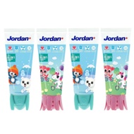 JORDAN infant/child toothpaste 4 pieces