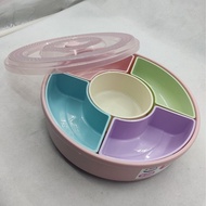 4 Compartments Kuih Raya and Candy Tray With Lid