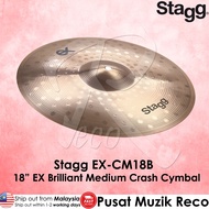Stagg EX-CM18B 18” EX Brilliant Medium Crash Cymbal 18in Drum Cymbal