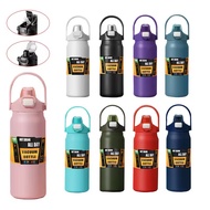 SUS 304 Stainless Steel Bottle With Straw 1.5L Thermos Tumbler Vacuum Flask Botol Air Budak Tahan Se