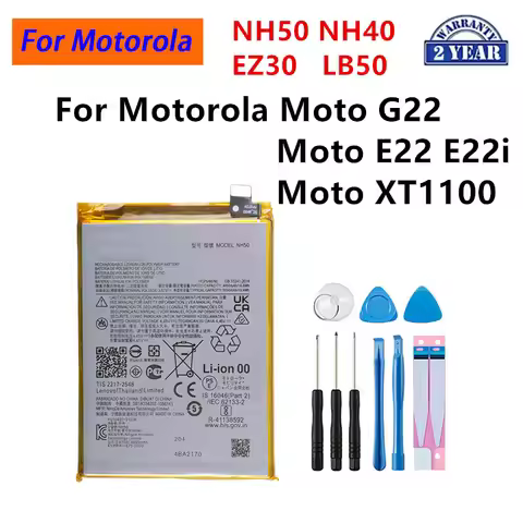 NH50 NH40 EZ30 LB50 Battery For Motorola Moto G22 XT2231-2 Moto E22 E22i LB50 XT1100 Google Nexus 6 