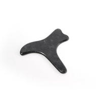 墨玉拋光刮痧板-鹿角型-穴位按摩專用