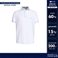 Tommy Hilfiger เสื้อโปโลผู้ชาย รุ่น MW0MW26881 YBR - สีขาว
