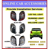 (1 Year Warranty) Perodua Axia 2014 - 2022 Dragon Scale Albino LED Tail Lamp With Signal Running Lig