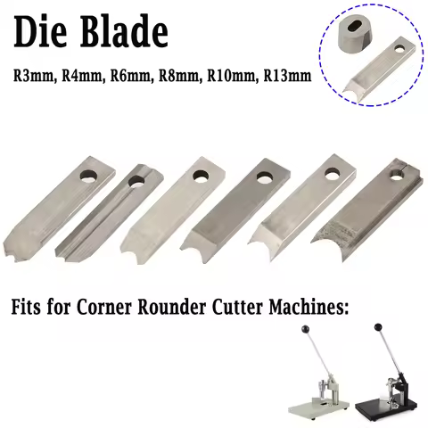 R3 R4 R6 R7 R8 R10 R13 Die Blade for Corner Rounder Cutter Machine Sharp Edge for Foam PVC ABS Plast