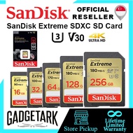 [SG] SanDisk Extreme SDXC SD Card 16GB/ 32GB / 64GB / 128GB  R-150MB/s Memory Card SDHC fast speed D