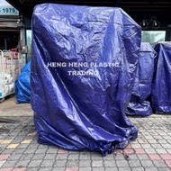 Pallet COVER Canvas 60"x 60 x 8' PE Blue Orange 1414 Canvas Pallet