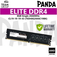 Team Group Elite DDR4 8GB Single 2666MHz CL19-19-19-43 (TED48G2666C19BK)