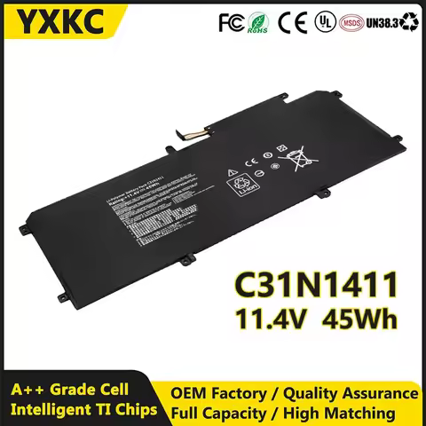 YXKC 11.4V 45Wh laptop battery C31N1411 for ASUS Zenbook UX305 UX305L UX305F UX305C UX305CA UX305FA 