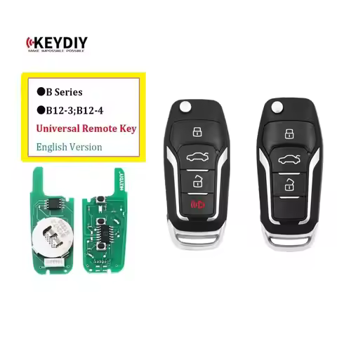 5pcs Keydiy KD B12 B12-3 B12-4 Universal Remote Key for Ford Style Car Remote Key for KD-x2 KD900 KD