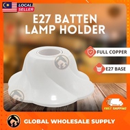 E27 Batten Lamp Holder E27 Cap Bulb Wall Mount Lamp Flower Shape Pemegang Mentol Lampu Mentol Holder