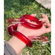 Du Long Red Blood Quartz Ring size 52-56mm