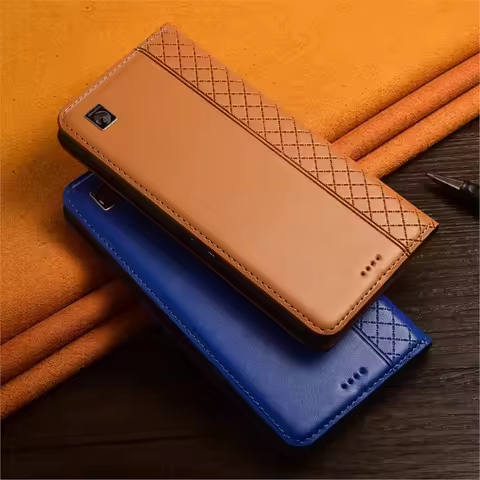Napa Inner Grid Genuine Leather Flip Case For Meizu 15 16 16TH 16X 16XS 17 18 18X 20 21 Pro Plus Not