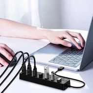 OLOPKY USB Hub High Speed Extender 7 Port USB 3.0 With Switch - OY445